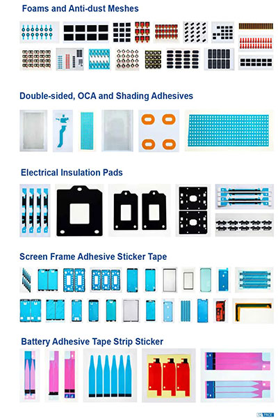 Medical and Cosmetic, Anti Dust Foams Meshes, Conductive Insulation Pads, Graphite Thermal Pads, Screen Frame Adhesives, UHFHF RFID Tags Labels.jpg